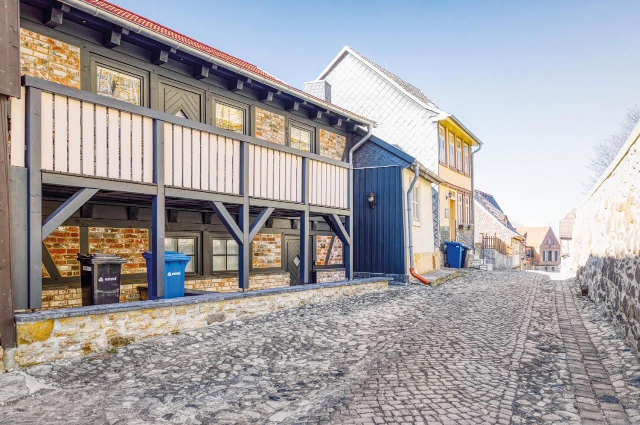 Fachwerkhaus Auf Dem Schlossberg Quedlinburg Bagian luar foto